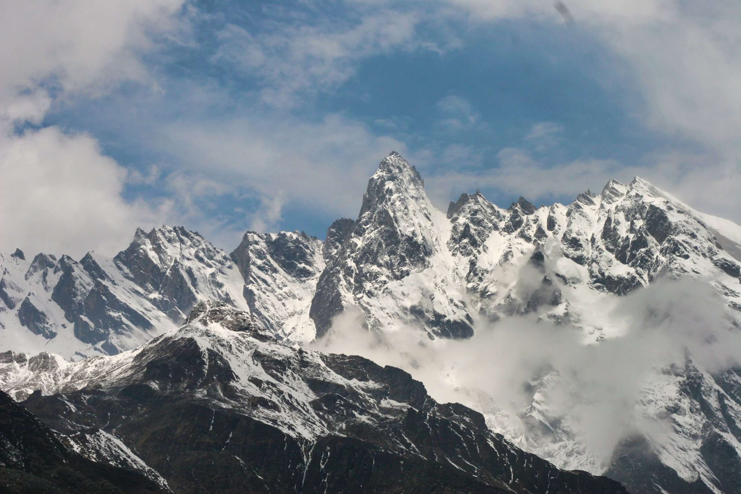 Ama Bamarie range from King Dog Pass, Lapchi Kang, Nepal.