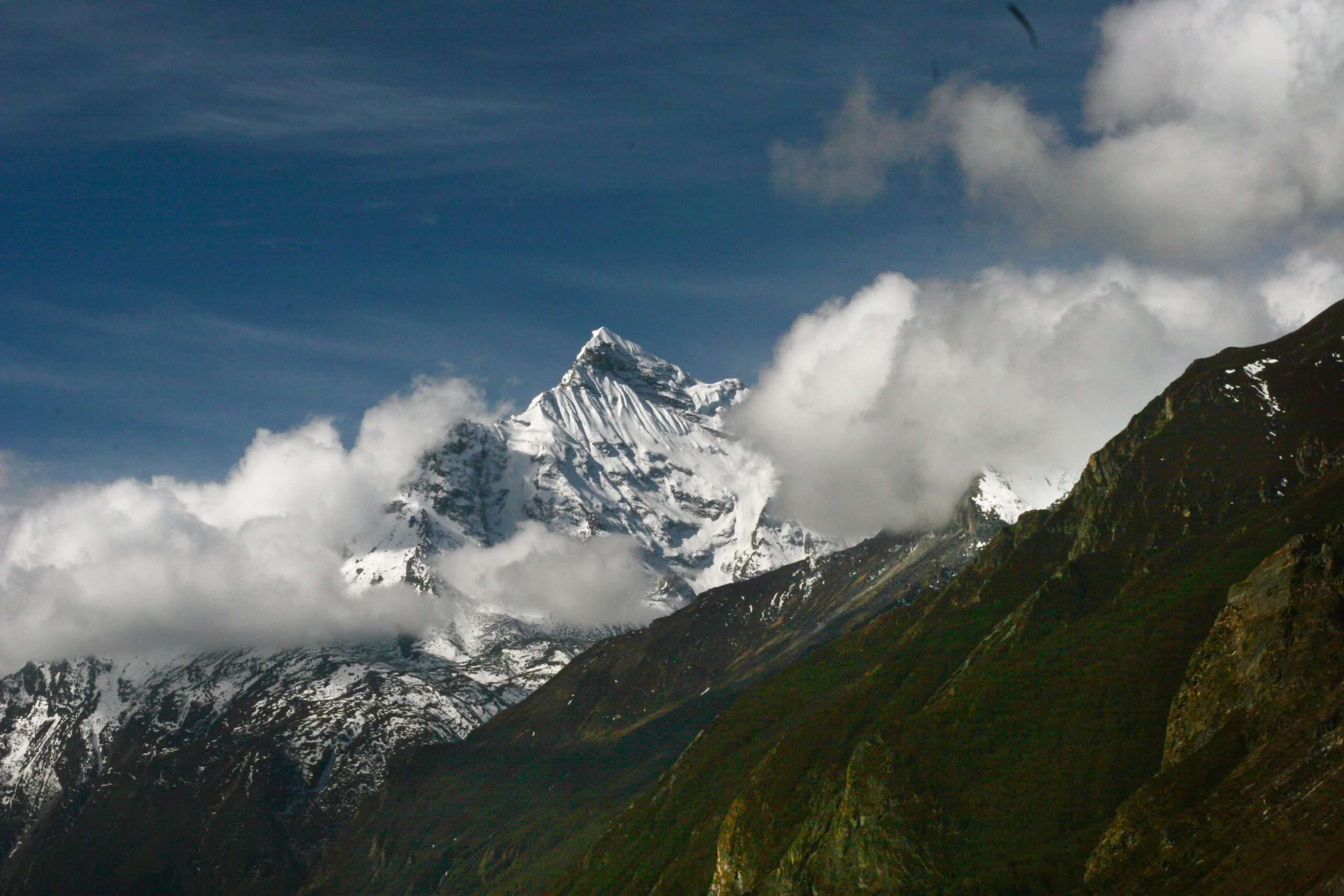 Choba Bamarie (6000m) from Lapchi Monastery, Lapchi Kang, Nepal