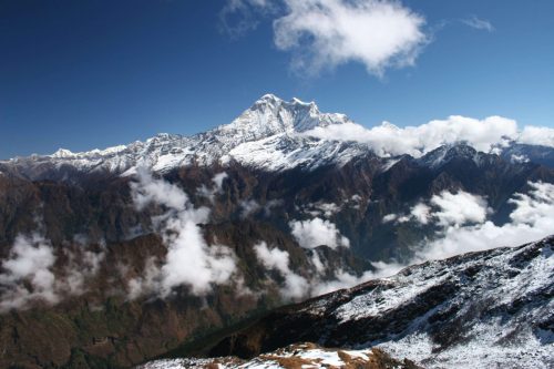 Gaurisankhar west face, lapchi kang, nepal